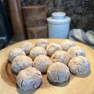 Peanut Butter Crinkle Cookies (Gluten Free)